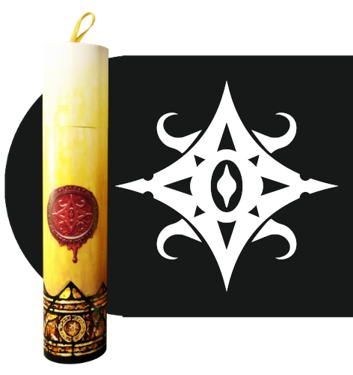 Ritual Candle Dice Tube: Star of Azathoth 
