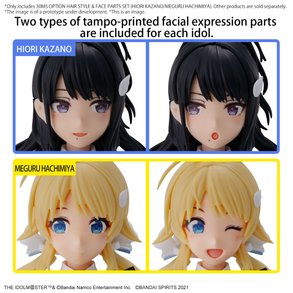 30 Minute Sisters: THE IDOLM@STER: OPTION HAIR STYLE & FACE PARTS SET (HIORI KAZANO/MEGURU HACHIMIYA) 