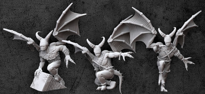 Achtung! Cthulhu: Miniatures: Night Gaunts 