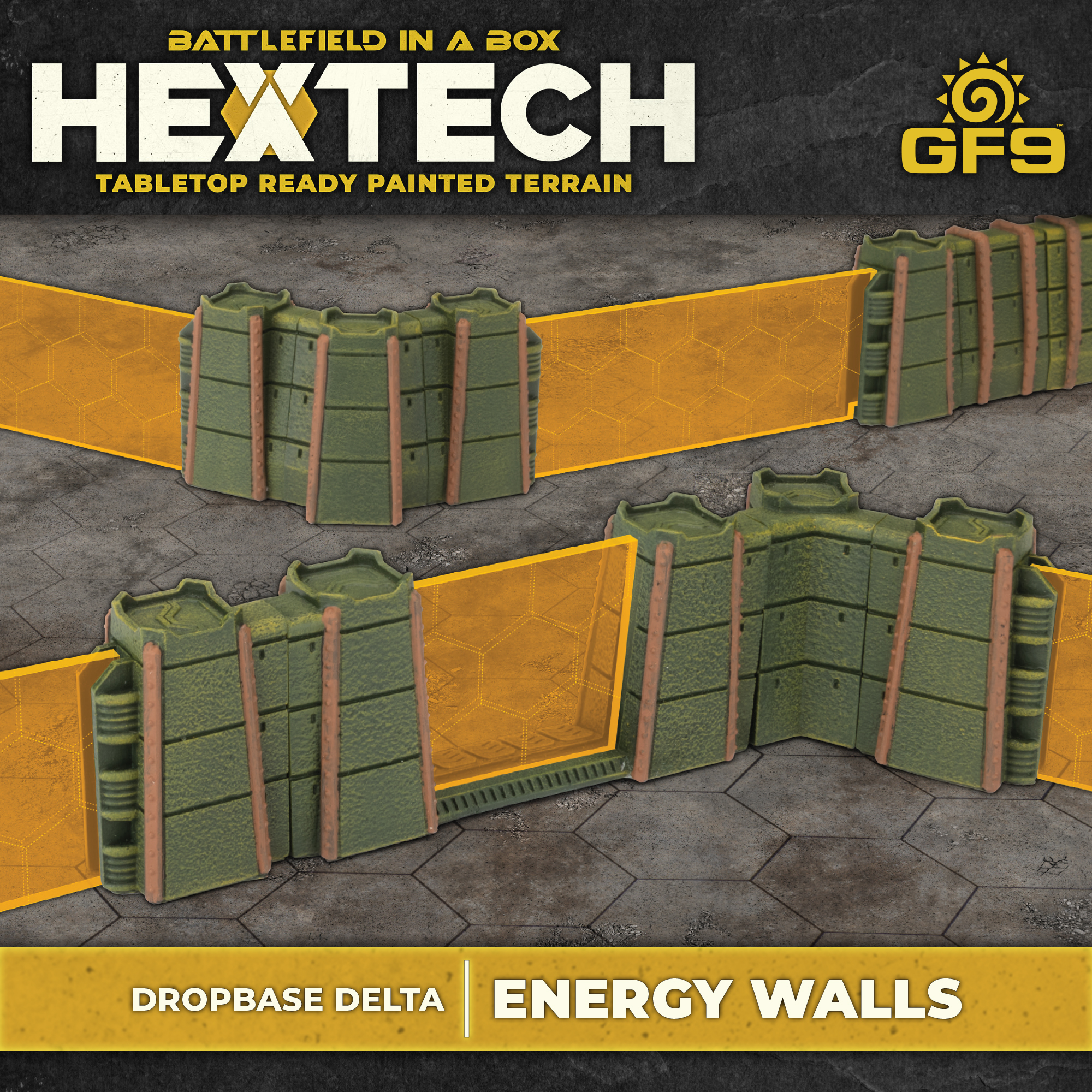 Battlefield in a Box: Hextech: Dropbase Delta Energy Walls (x26) 