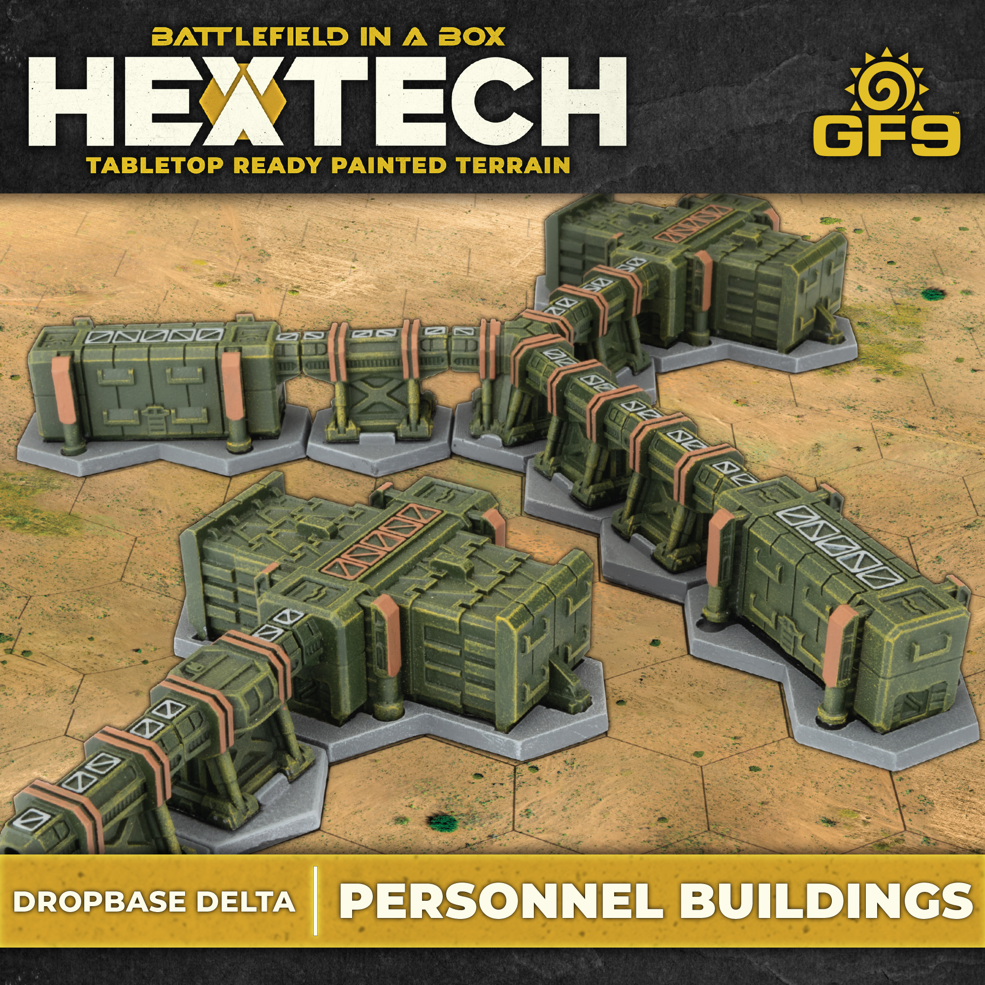 Battlefield in a Box: Hextech: Dropbase Delta Personnel Buildings (x10) 