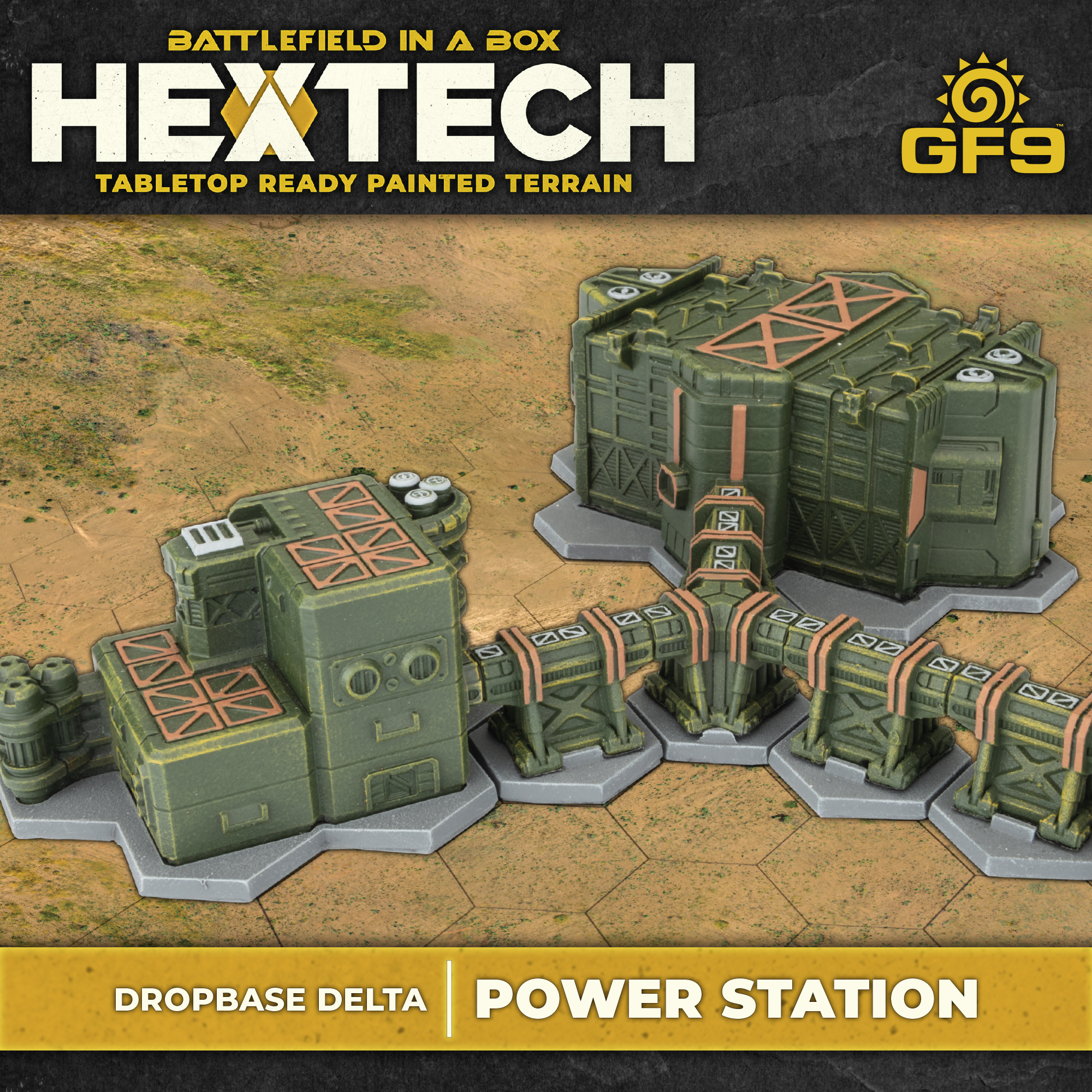 Battlefield in a Box: Hextech: Dropbase Delta Power Station (x8) 