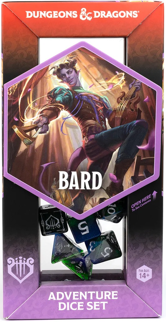 D&D  Adventure Dice Set: Bard: Blue 