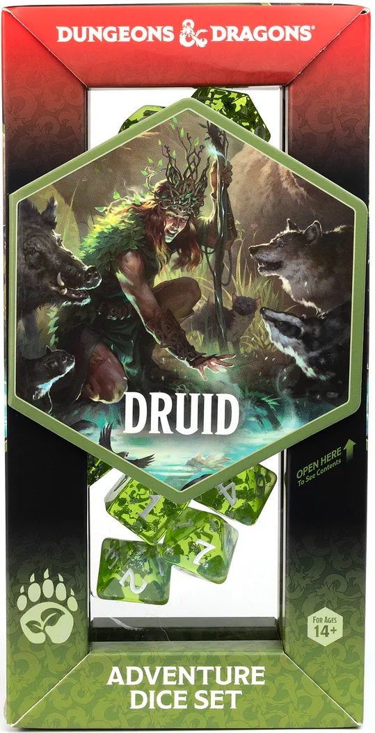 D&D  Adventure Dice Set: Druid: Green 