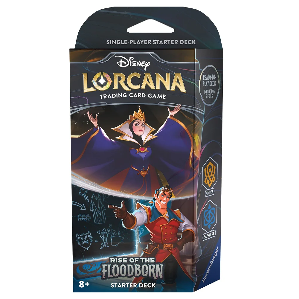 Disney Lorcana TCG: Rise of the Floodborn: Starter Deck: Amber Saphire 