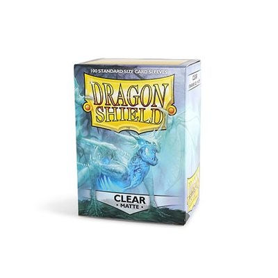 Dragon Shield: Matte Card Sleeves (100): Clear (DAMAGED) 