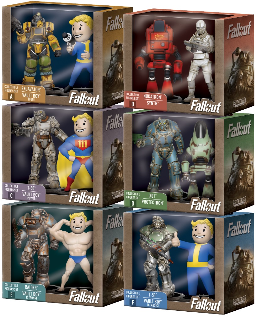 Fallout 2 Pack Collectible Figures: T51 and Vault Boy 