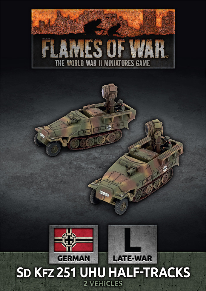 Flames of War: German Late-War: SD KFZ 251 UHU Half-Tracks 