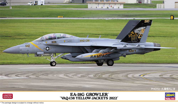 Hasegawa 1/72: EA-18G GROWLER "VAQ-138 YELLOW JACKETS 2022" 