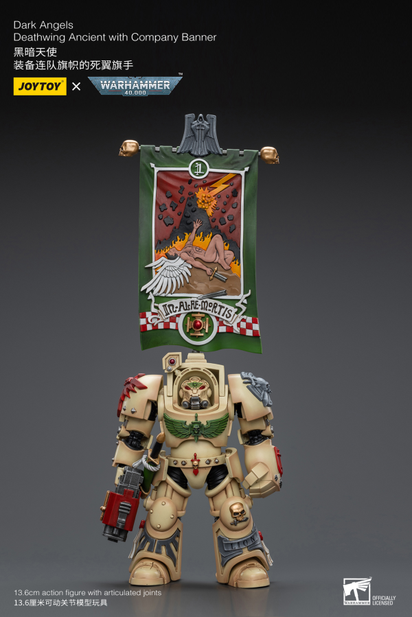 Joytoy: Warhammer 40K: Dark Angels: Deathwing Ancient with Company Banner 