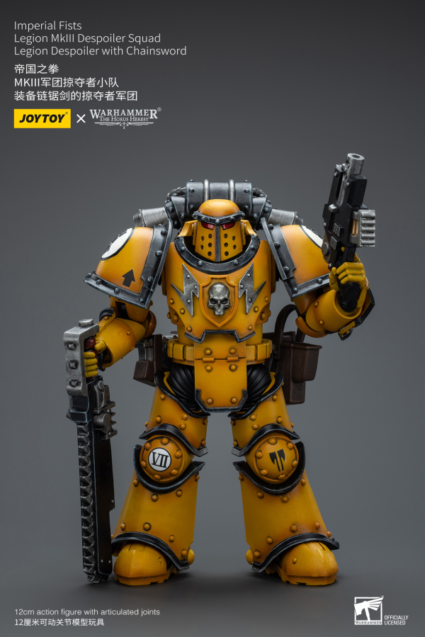 Joytoy: Warhammer 40K: Imperial Fists: Legion MkIII Despoiler Squad Legion Despoiler with Chainsword 