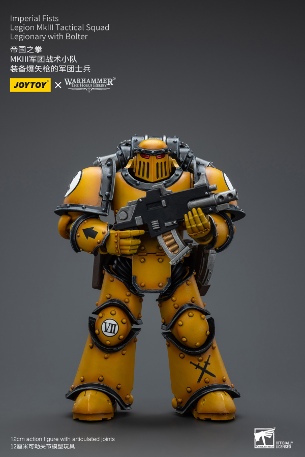 Joytoy: Warhammer 40K: Imperial Fists: Legion MkIII Tactical Squad Legionary with Bolter 