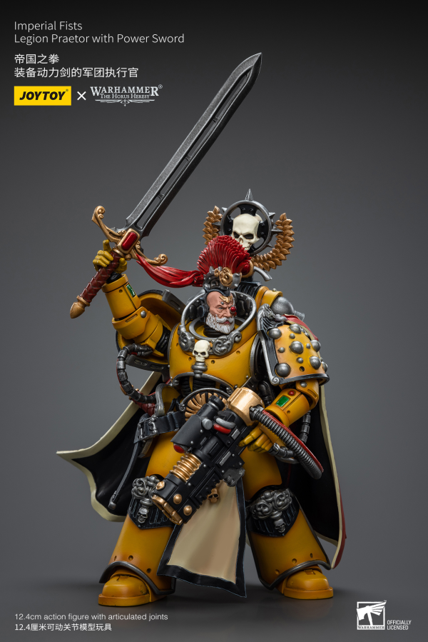 Joytoy: Warhammer 40K: Imperial Fists: Legion Praetor with Power Sword 