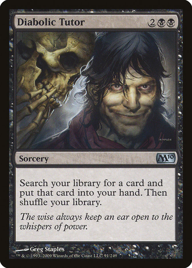 MTG 2010 Core Set 091: Diabolic Tutor 