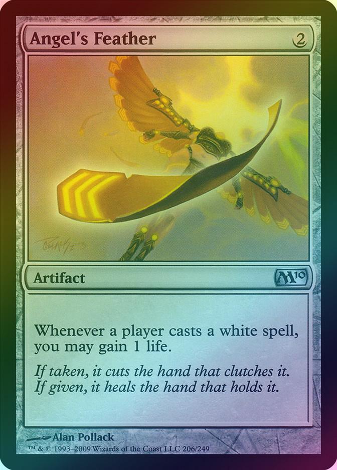 MTG 2010 Core Set 206: Angels Feather (FOIL) 