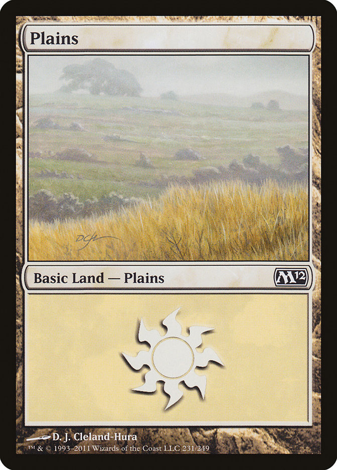 MTG: 2012 Core Set 231: Plains (FOIL) 