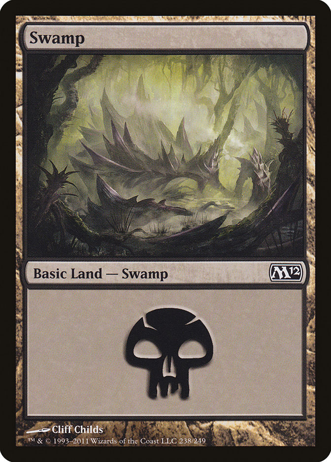 MTG: 2012 Core Set 238: Swamp (FOIL) 