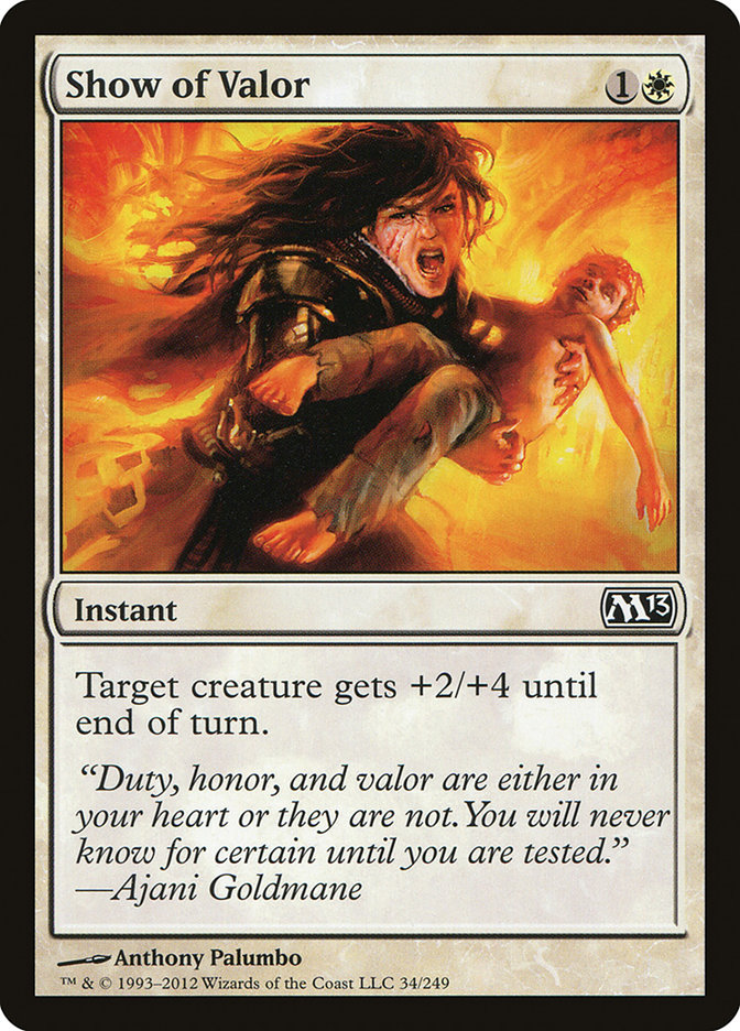 MTG: 2013 Core Set 034: Show of Valor 