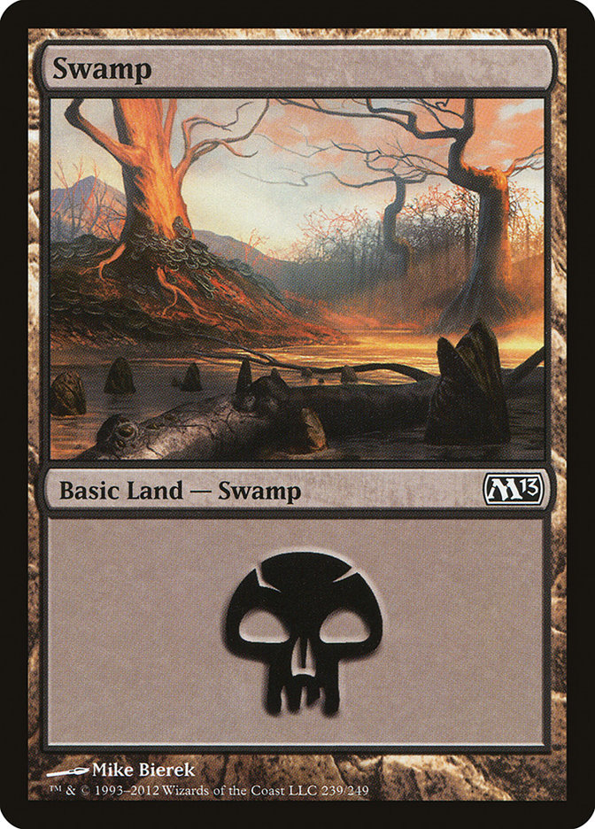 MTG: 2013 Core Set 238: Swamp - Foil 