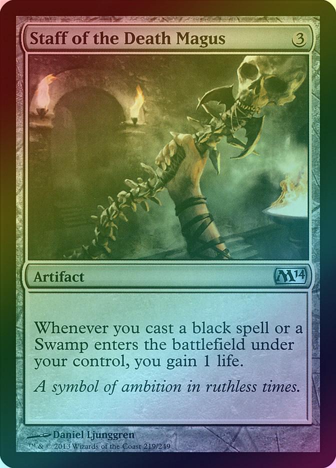 MTG: 2014 Core Set 219: Staff of the Death Magus (FOIL) 