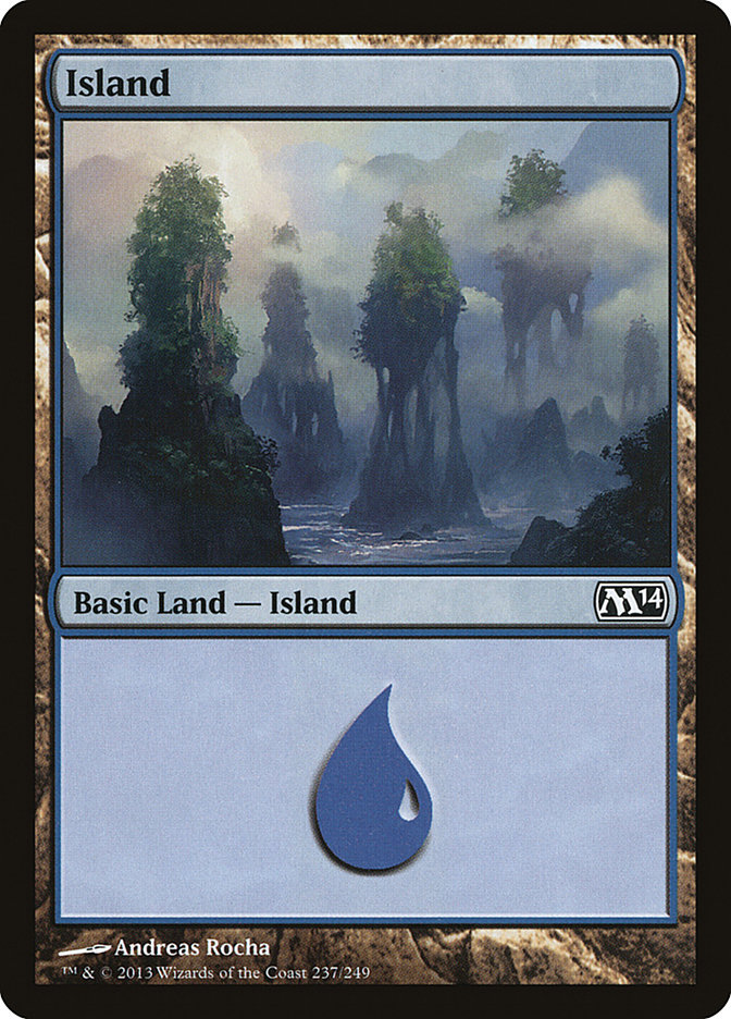 MTG: 2014 Core Set 237: Island (FOIL) 