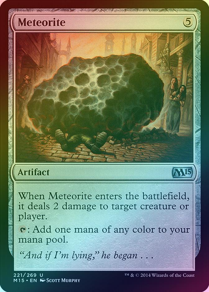 MTG 2015 Core Set 221: Meteorite (FOIL) 