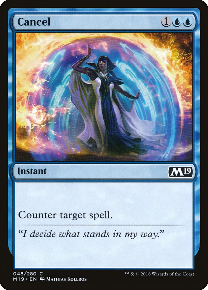 MTG 2019 Core Set 048: Cancel 