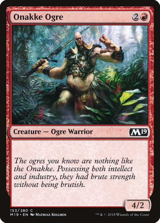 MTG 2019 Core Set 153: Onakke Ogre 