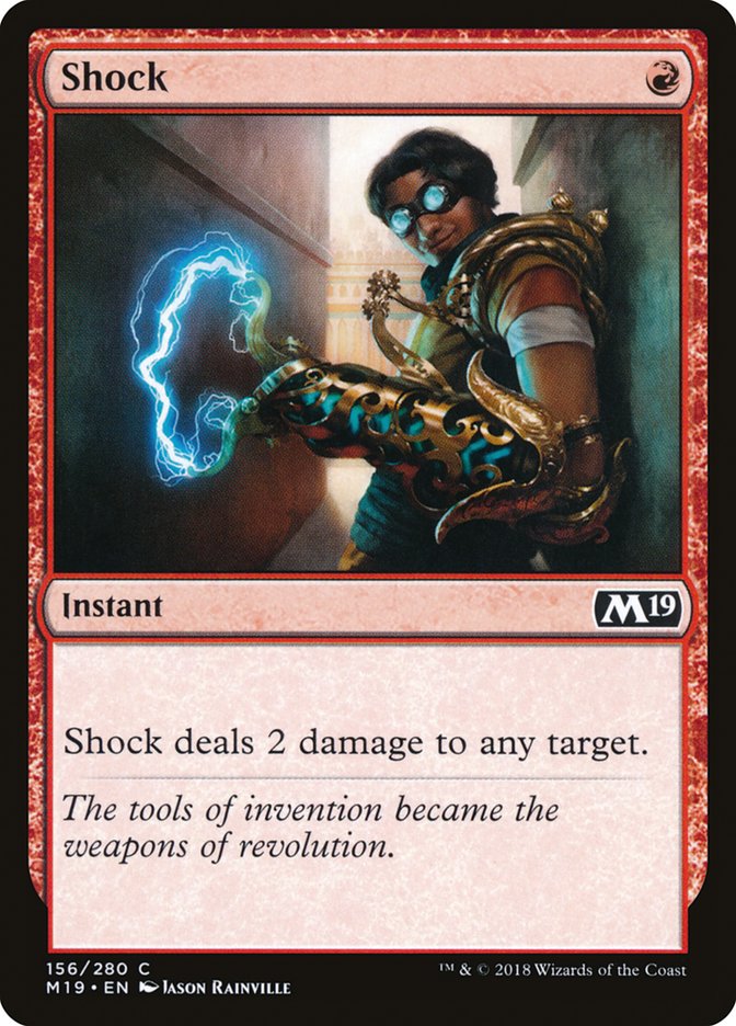 MTG 2019 Core Set 156: Shock 