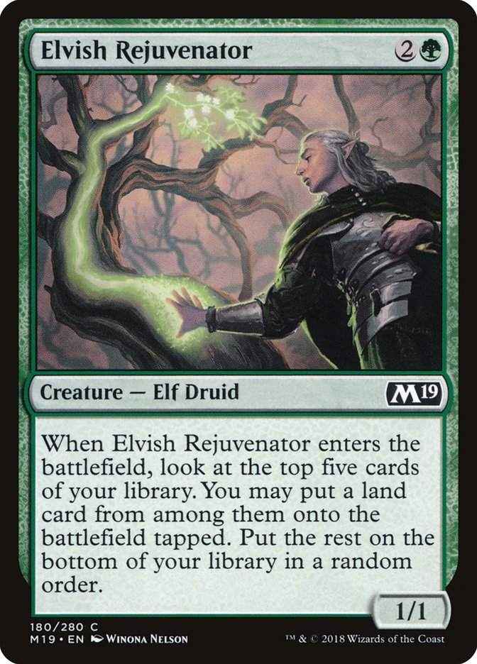 MTG 2019 Core Set 180: Elvish Rejuvenator 