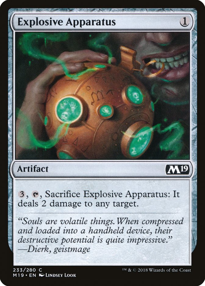 MTG 2019 Core Set 233: Explosive Apparatus 