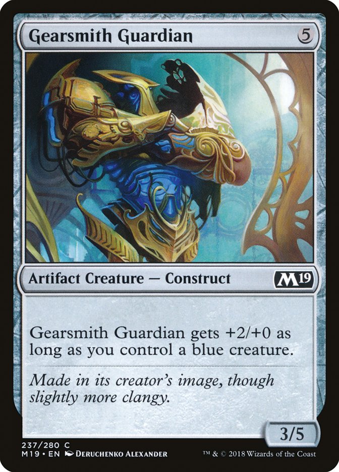 MTG 2019 Core Set 237: Gearsmith Guardian 