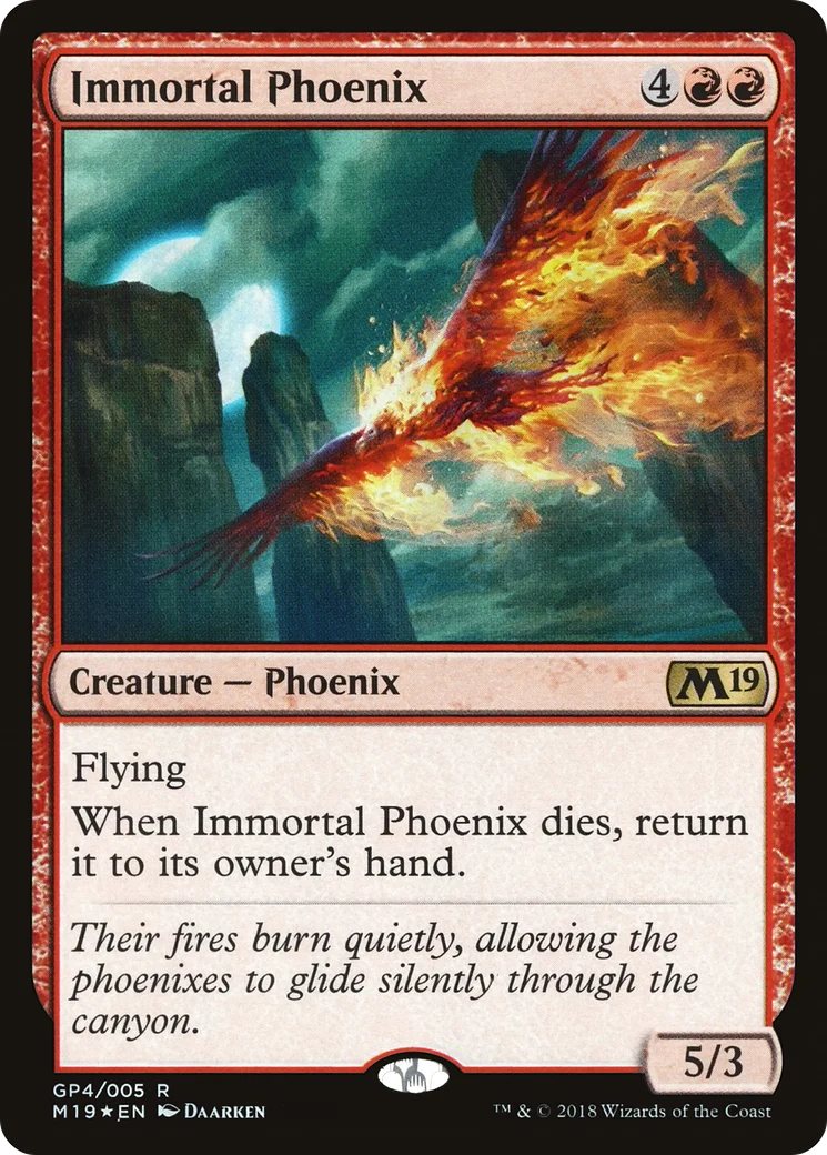 MTG 2019 Core Set: Immortal Phoenix (PROMO FOIL) 