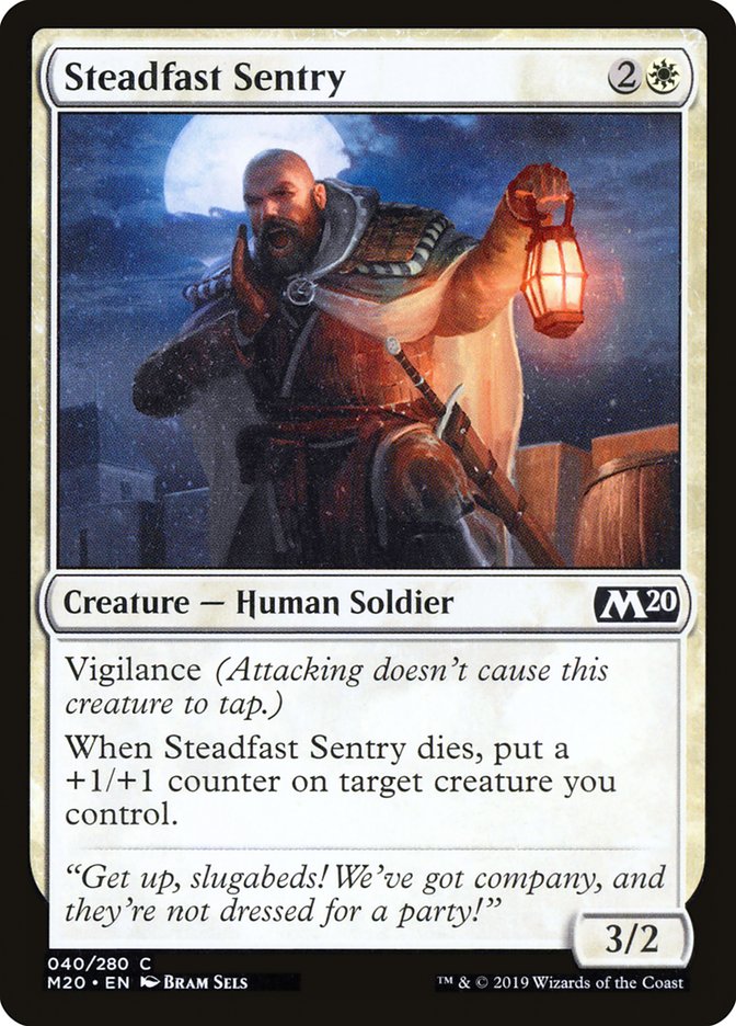 MTG 2020 Core Set 040: Steadfast Sentry 