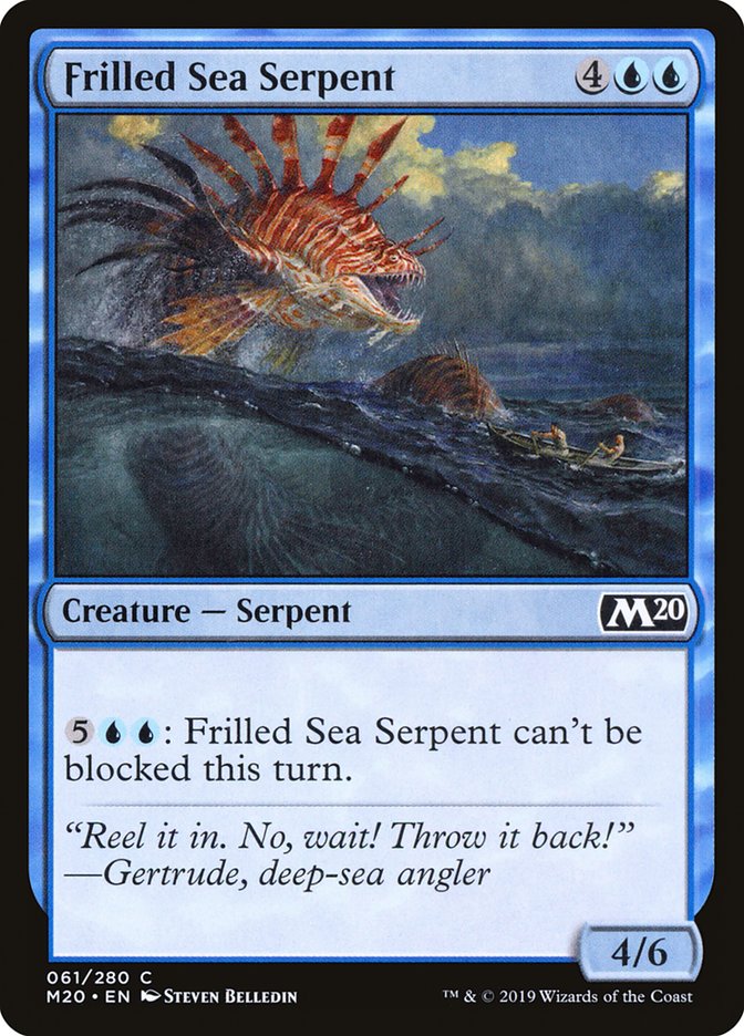 MTG 2020 Core Set 061: Frilled Sea Serpent 