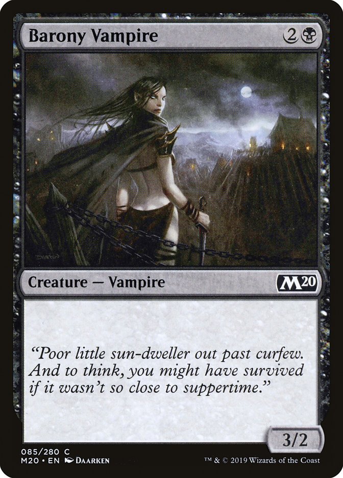 MTG 2020 Core Set 085: Barony Vampire 