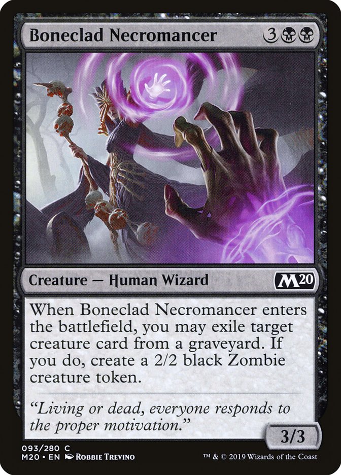 MTG 2020 Core Set 093: Boneclad Necromancer 