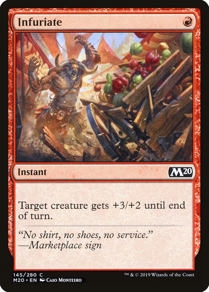 MTG 2020 Core Set 145: Infuriate 