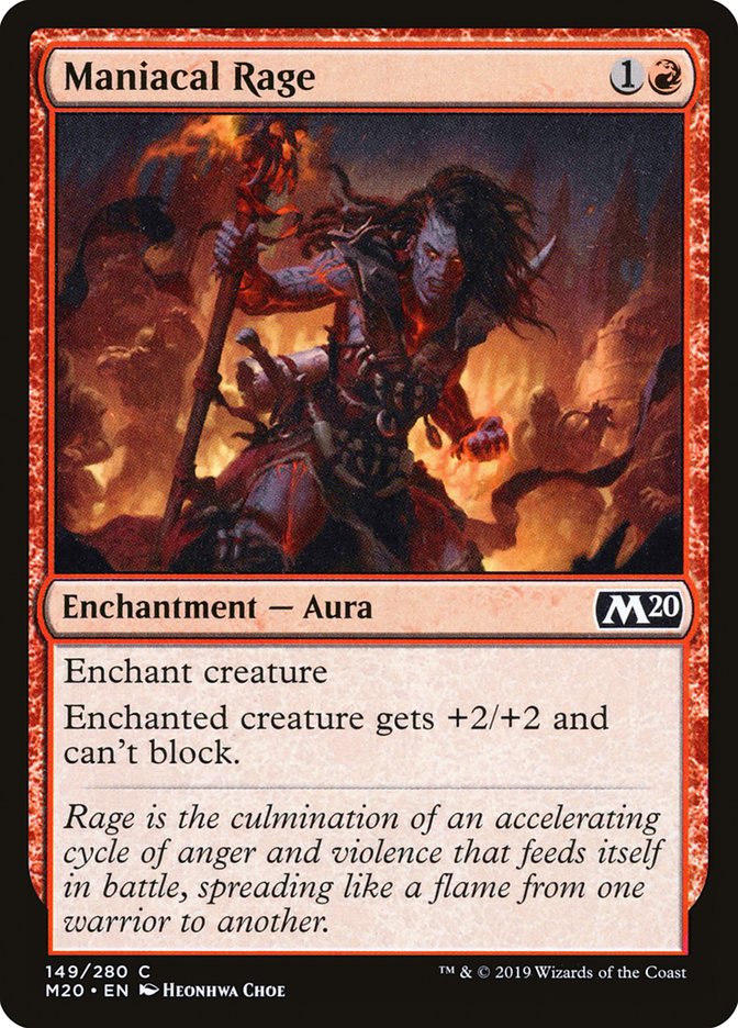 MTG 2020 Core Set 149: Maniacal Rage 