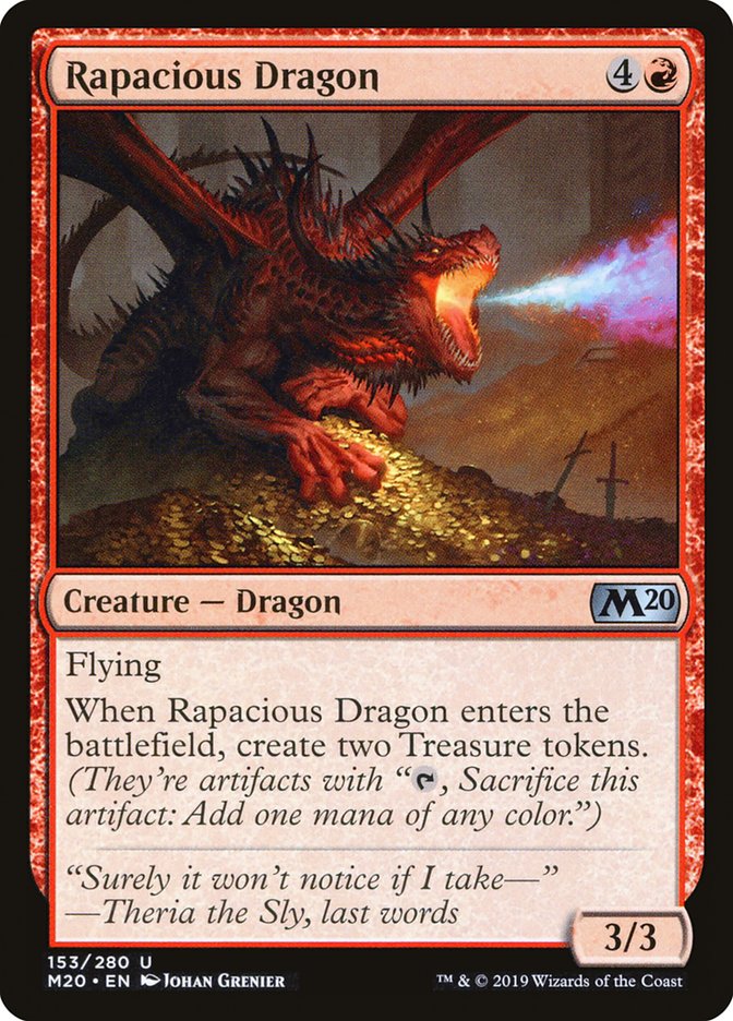 MTG 2020 Core Set 153: Rapacious Dragon 