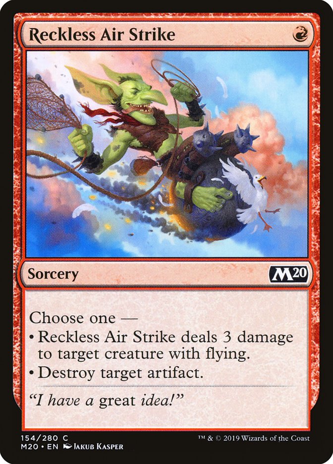 MTG 2020 Core Set 154: Reckless Air Strike 