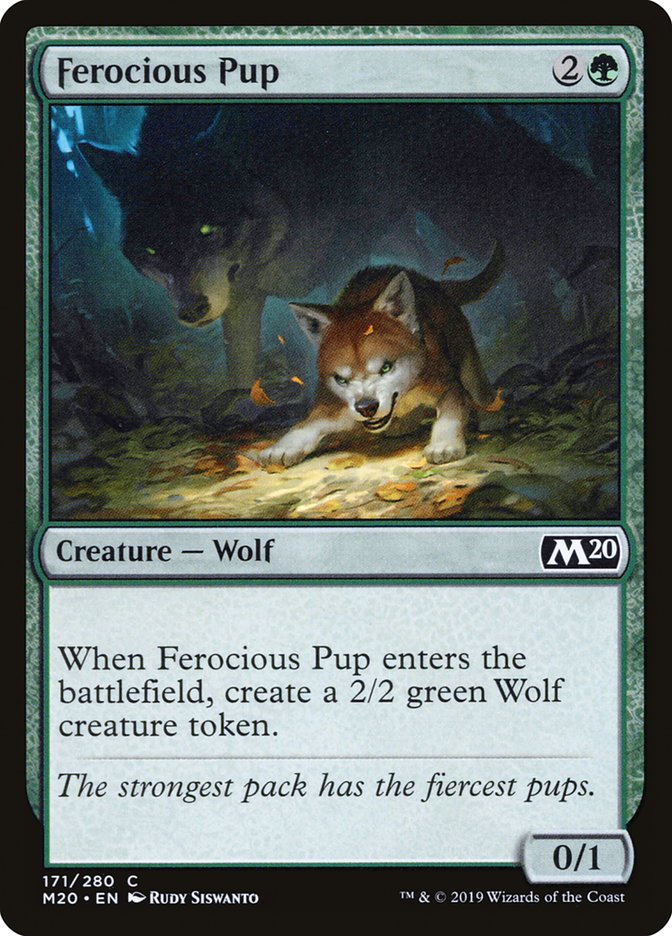 MTG 2020 Core Set 171: Ferocious Pup 