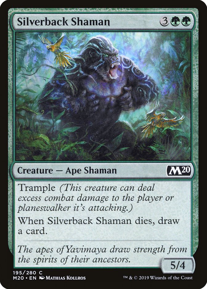 MTG 2020 Core Set 195: Silverback Shaman 