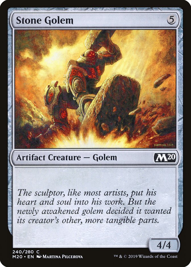 MTG 2020 Core Set 240: Stone Golem 