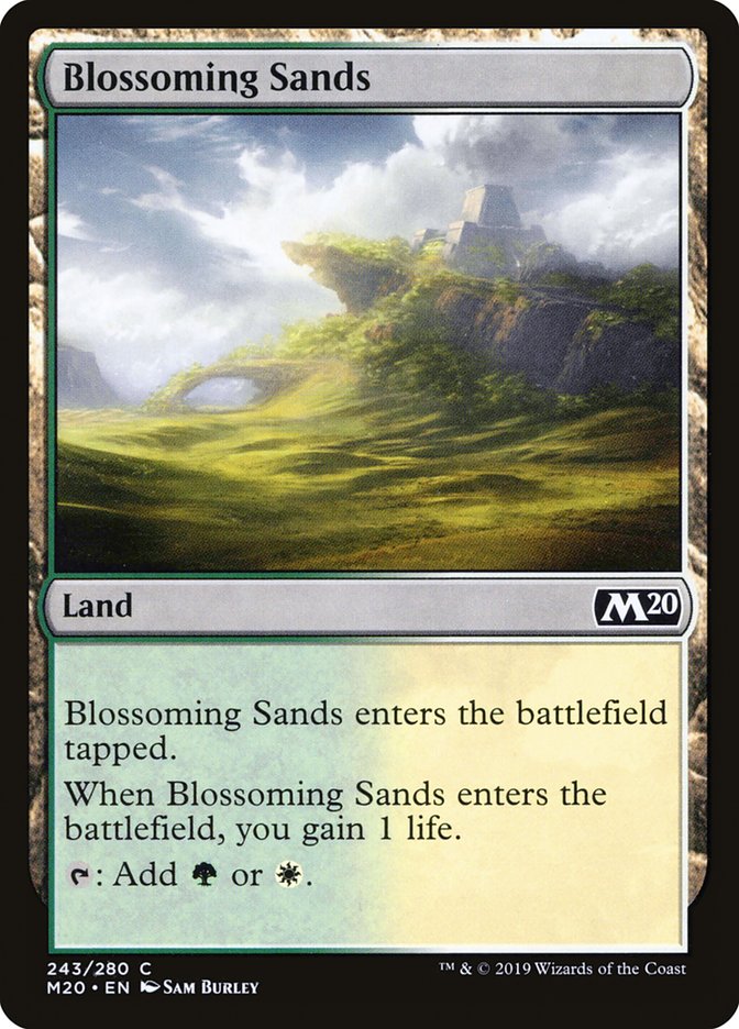 MTG 2020 Core Set 243: Blossoming Sands 