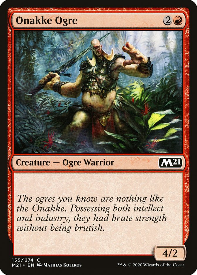 MTG 2021 Core Set 155: Onakke Ogre 