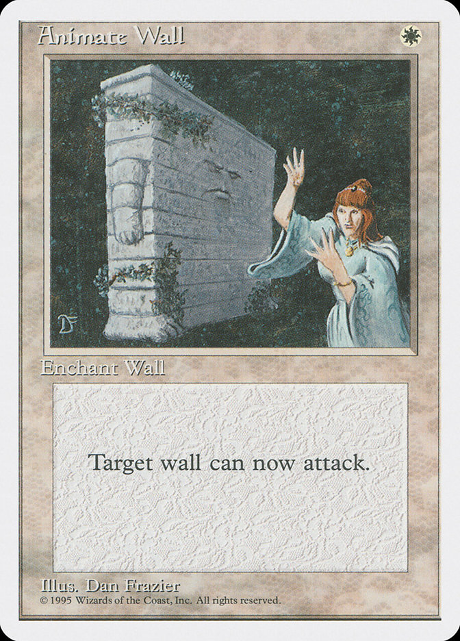 MTG: 4th Edition 004: Animate Wall 