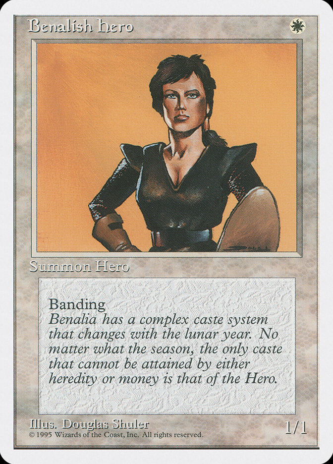 MTG: 4th Edition 007: Benalish Hero 