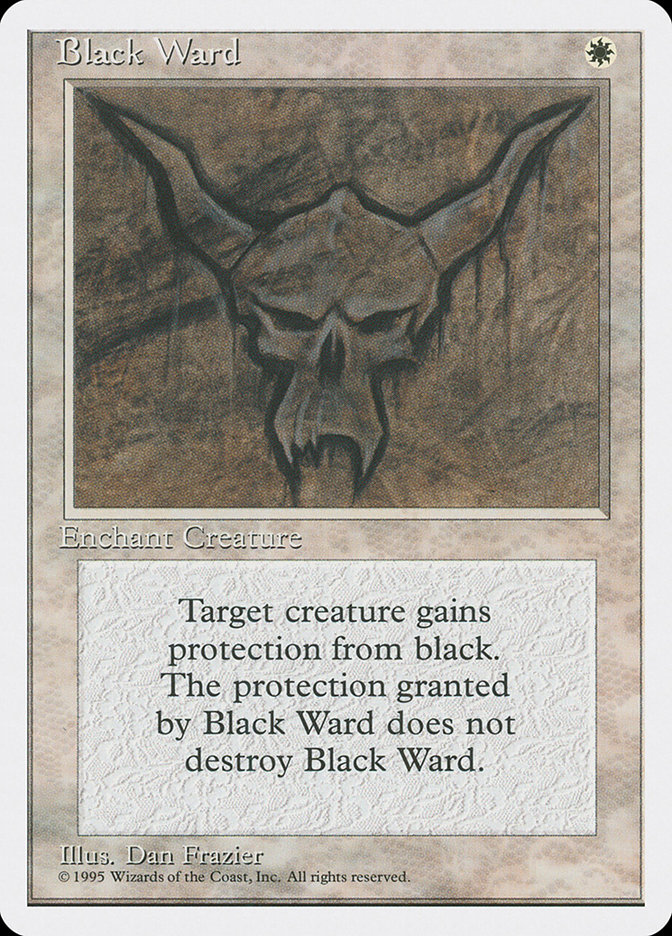 MTG: 4th Edition 008: Black Ward 