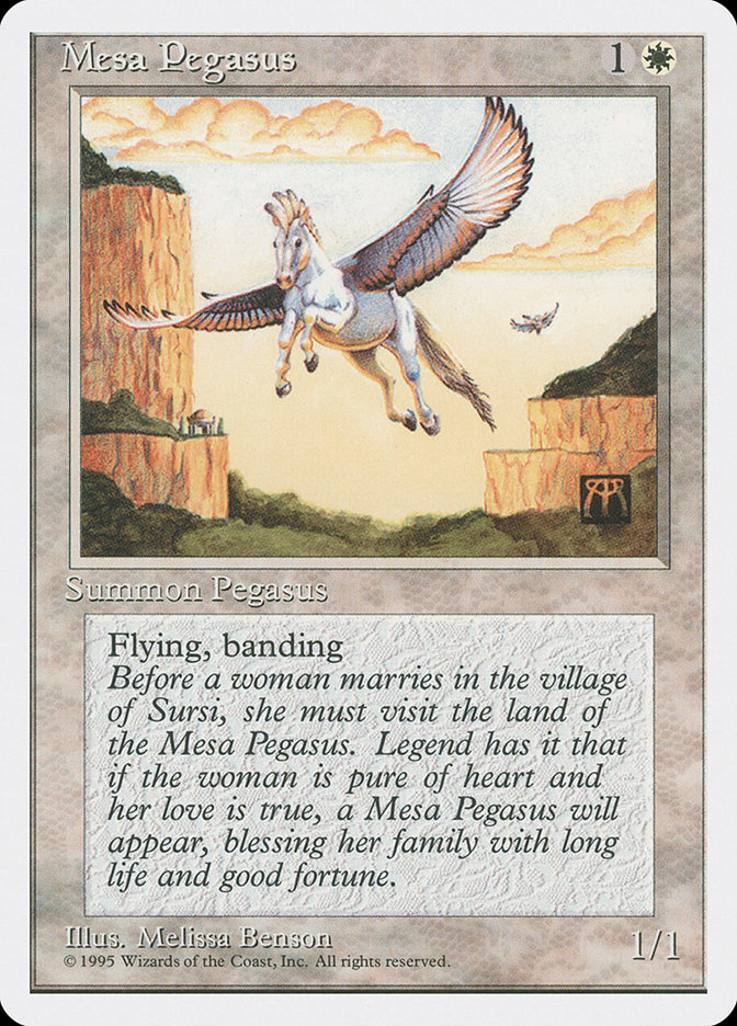 MTG: 4th Edition 035: Mesa Pegasus 